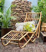 Load image into Gallery viewer, Pair Of Vintage Cane Loungers