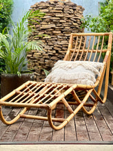 Load image into Gallery viewer, Pair Of Vintage Cane Loungers