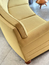 Load image into Gallery viewer, Large Curved Vintage Upholstered Couch