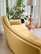 Load image into Gallery viewer, Large Curved Vintage Upholstered Couch
