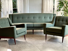 Load image into Gallery viewer, Pair of Buttoned Lounge Chairs