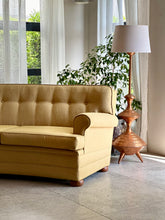 Load image into Gallery viewer, Large Curved Vintage Upholstered Couch