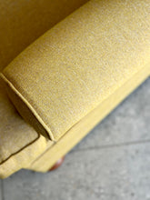 Load image into Gallery viewer, Large Curved Vintage Upholstered Couch