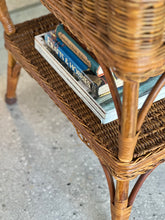 Load image into Gallery viewer, Vintage Wicker Haberdashery Stand