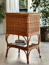 Load image into Gallery viewer, Vintage Wicker Haberdashery Stand