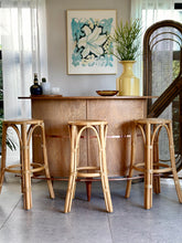 Load image into Gallery viewer, Mid-Century Bar With Copper Footrest