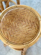 Load image into Gallery viewer, Set Of Vintage Cane Bar Chairs