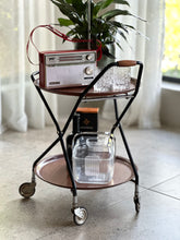 Load image into Gallery viewer, Retro Foldable Drinks Trolley