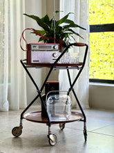 Load image into Gallery viewer, Retro Foldable Drinks Trolley