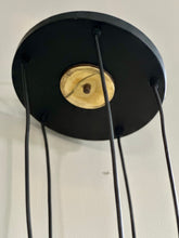 Load image into Gallery viewer, Tubular Cascading Ceiling Cluster Light in the manner of “Stilnovo”.