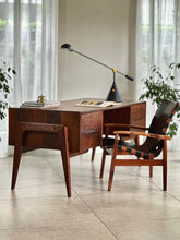 Load image into Gallery viewer, Solid Imbuia Desk Designed by E.E. Meyer