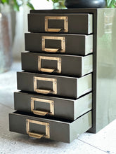 Load image into Gallery viewer, Vintage Grey Table Top Drawers