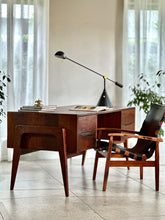 Load image into Gallery viewer, Solid Imbuia Desk Designed by E.E. Meyer