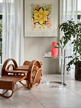 Load image into Gallery viewer, Vintage Handcrafted Rattan Lounge Chair
Boho | Organic Form | Adjustable Recline | Rare Collector’s Piece