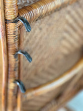 Load image into Gallery viewer, Vintage Handcrafted Rattan Lounge Chair
Boho | Organic Form | Adjustable Recline | Rare Collector’s Piece