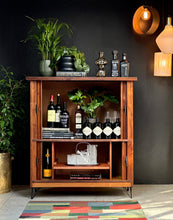 Load image into Gallery viewer, Tambour Door Cabinet – Drinks/Storage/ Media Cabinet