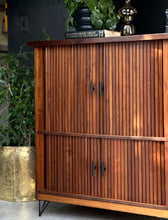 Load image into Gallery viewer, Tambour Door Cabinet – Drinks/Storage/ Media Cabinet