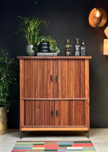 Load image into Gallery viewer, Tambour Door Cabinet – Drinks/Storage/ Media Cabinet