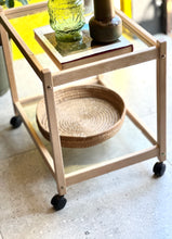 Load image into Gallery viewer, Two-Tier Trolley with a Glass Top