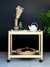 Load image into Gallery viewer, Two-Tier Trolley with a Glass Top