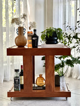 Load image into Gallery viewer, Two-Tier Kiaat Drinks Trolley