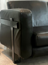 Load image into Gallery viewer, Rare Sofa Set - Couch & Armchair in Leather - Luigi Caccia Dominioni For Azucena
