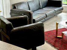 Load image into Gallery viewer, Rare Sofa Set - Couch & Armchair in Leather - Luigi Caccia Dominioni For Azucena