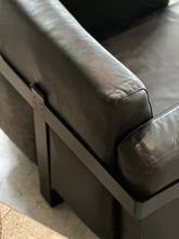 Load image into Gallery viewer, Rare Sofa Set - Couch & Armchair in Leather - Luigi Caccia Dominioni For Azucena