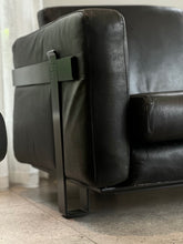 Load image into Gallery viewer, Rare Sofa Set - Couch & Armchair in Leather - Luigi Caccia Dominioni For Azucena