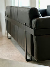 Load image into Gallery viewer, Rare Sofa Set - Couch & Armchair in Leather - Luigi Caccia Dominioni For Azucena