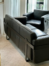 Load image into Gallery viewer, Rare Sofa Set - Couch & Armchair in Leather - Luigi Caccia Dominioni For Azucena