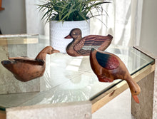 Load image into Gallery viewer, Set of Three Wooden Ducks