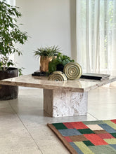 Load image into Gallery viewer, Mid-Century Modernist, Travertine Coffee Table