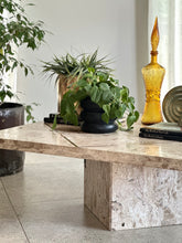 Load image into Gallery viewer, Mid-Century Modernist, Travertine Coffee Table