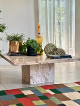 Load image into Gallery viewer, Mid-Century Modernist, Travertine Coffee Table