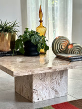 Load image into Gallery viewer, Mid-Century Modernist, Travertine Coffee Table