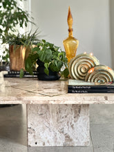 Load image into Gallery viewer, Mid-Century Modernist, Travertine Coffee Table