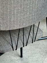 Load image into Gallery viewer, Set of Six Retro Steel & Fabric Chairs