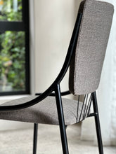 Load image into Gallery viewer, Set of Six Retro Steel & Fabric Chairs