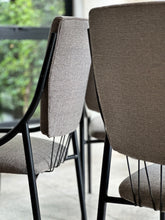 Load image into Gallery viewer, Set of Six Retro Steel & Fabric Chairs