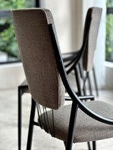 Load image into Gallery viewer, Set of Six Retro Steel & Fabric Chairs