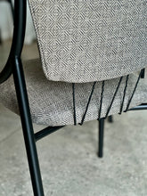Load image into Gallery viewer, Set of Six Retro Steel & Fabric Chairs