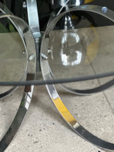 Load image into Gallery viewer, Circular Chromed & Glass Top Coffee Table