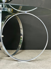 Load image into Gallery viewer, Circular Chromed & Glass Top Coffee Table