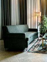 Load image into Gallery viewer, Large Curved Retro Upholstered Couch