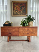 Load image into Gallery viewer, Mid-Century Low Chest of Drawers/Media Cabinet