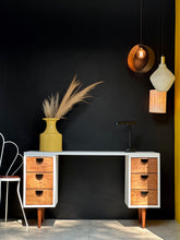 Load image into Gallery viewer, Reimagined Modernist Desk with Six Drawers