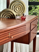 Load image into Gallery viewer, Mid-Century Dresser With Mirror & Stool