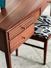 Load image into Gallery viewer, Mid-Century Dresser With Mirror & Stool