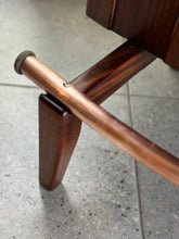 Load image into Gallery viewer, Mid-Century Curved Bar with Copper Footrest